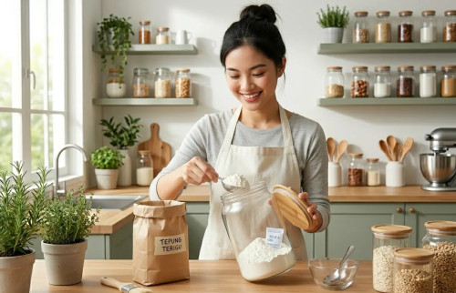 Cara Menyimpan Tepung Terigu agar Tidak Menggumpal cover